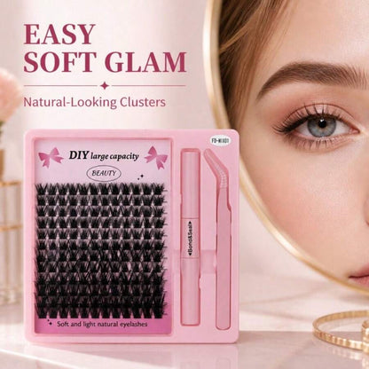 Lightweight False Lash Clusters With Bond & Seal Glue